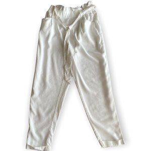 Zara White High Waisted Trousers